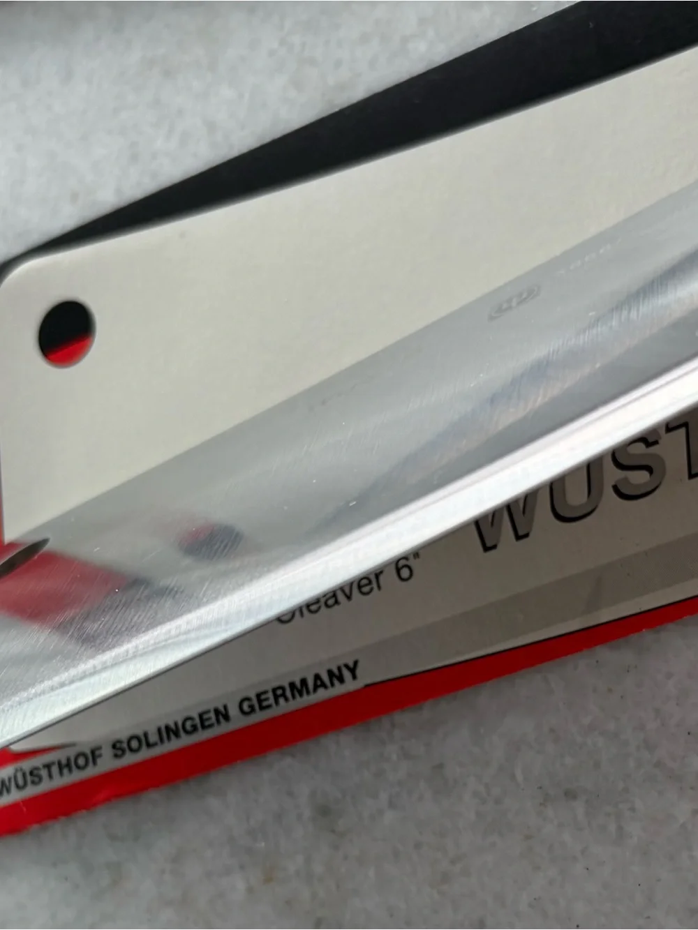 Wusthof Black and Silver Cleaver Knife